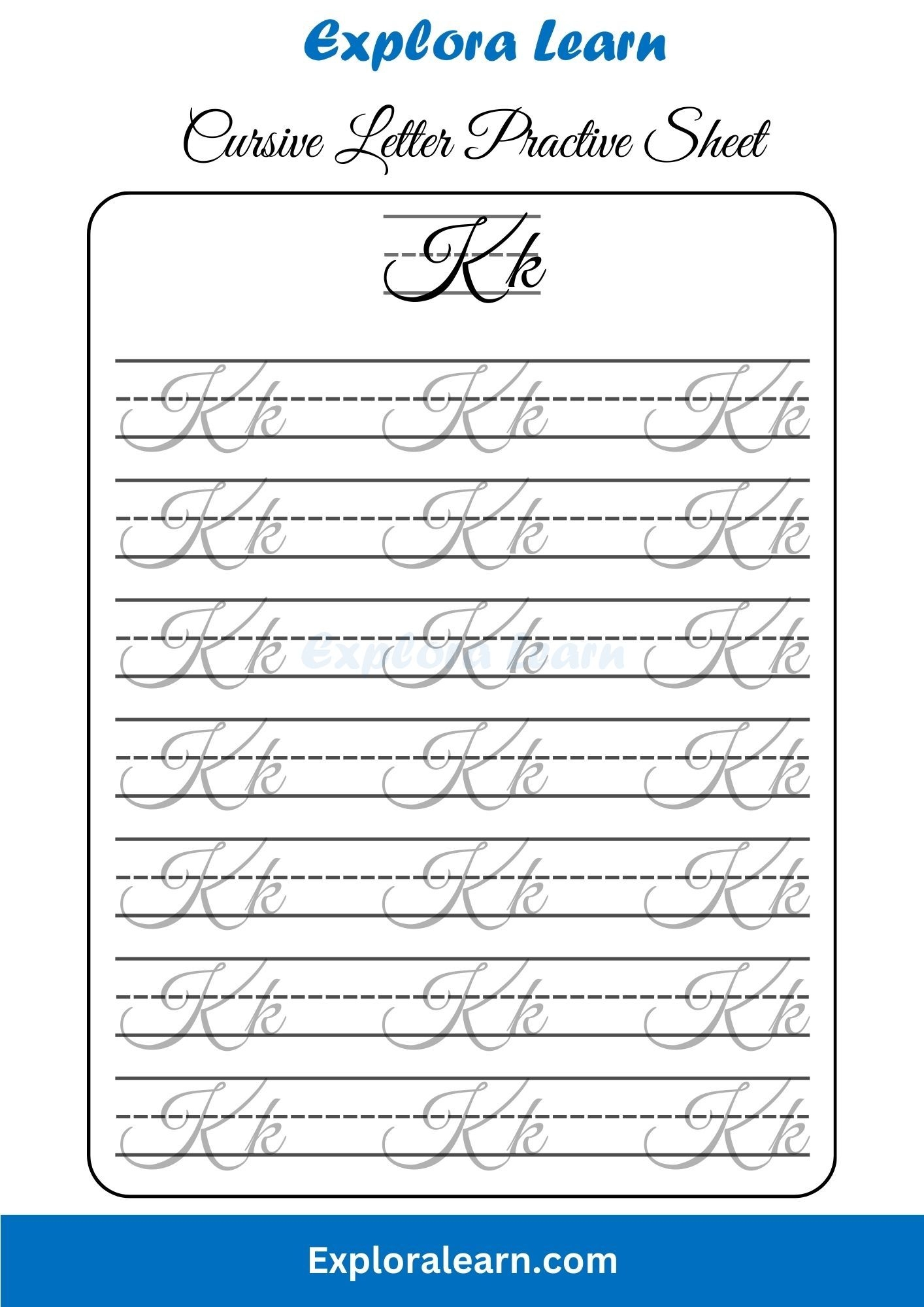 Cursive Alphabet Practice 2