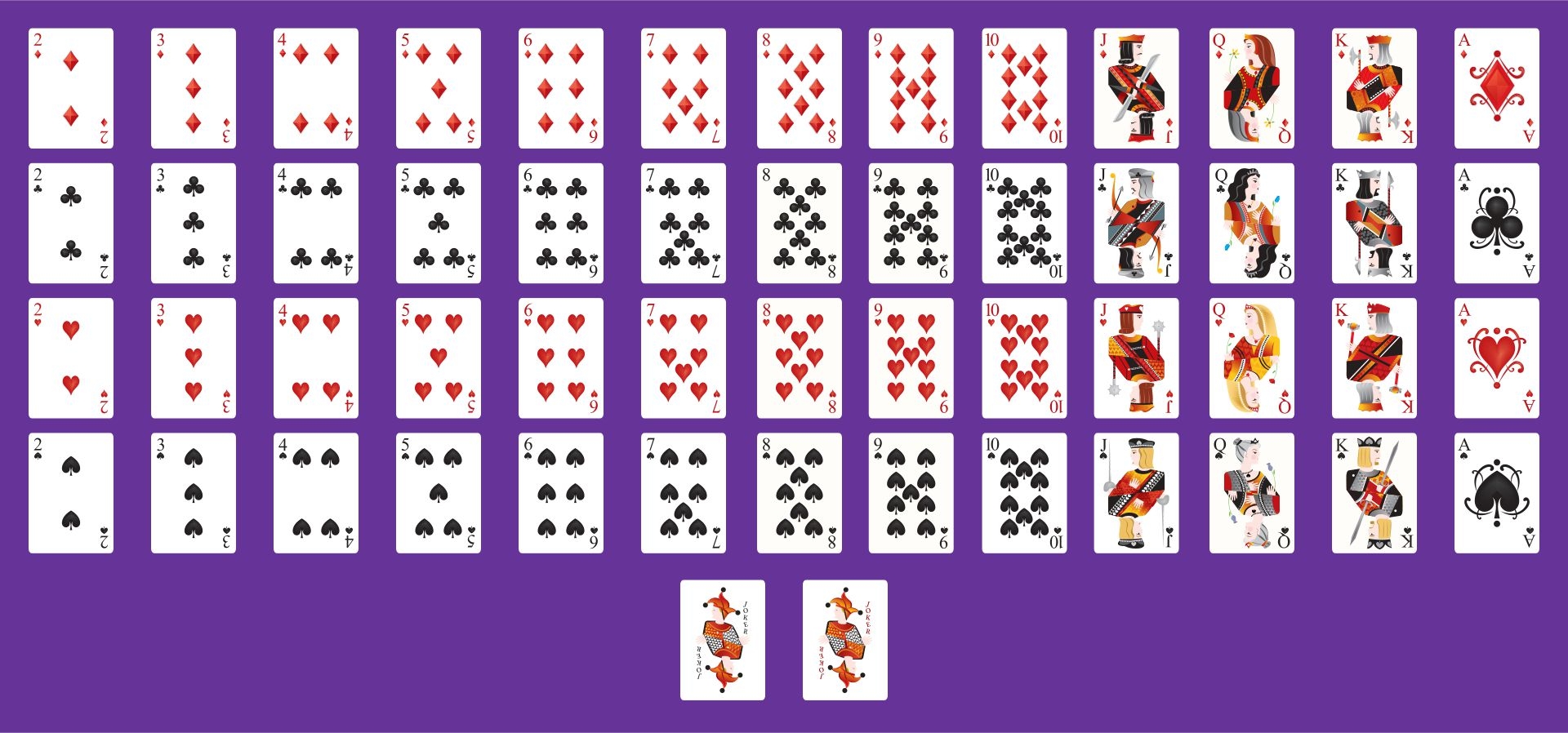 Deck Of Playing Cards 14 Free PDF Printables Printablee