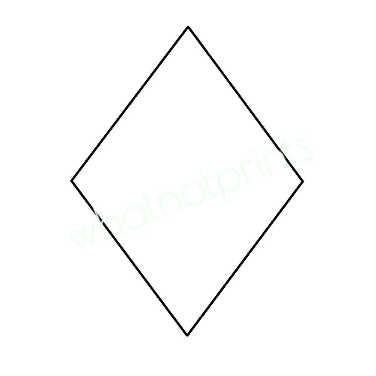 Diamond Shape Stencil Transparent PNG Clipart digital Download Etsy