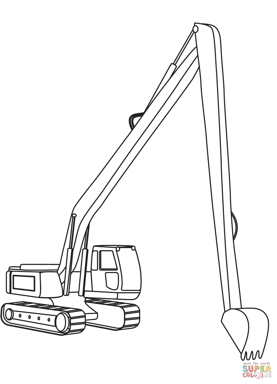Digger 20 Free Printable Coloring Pages