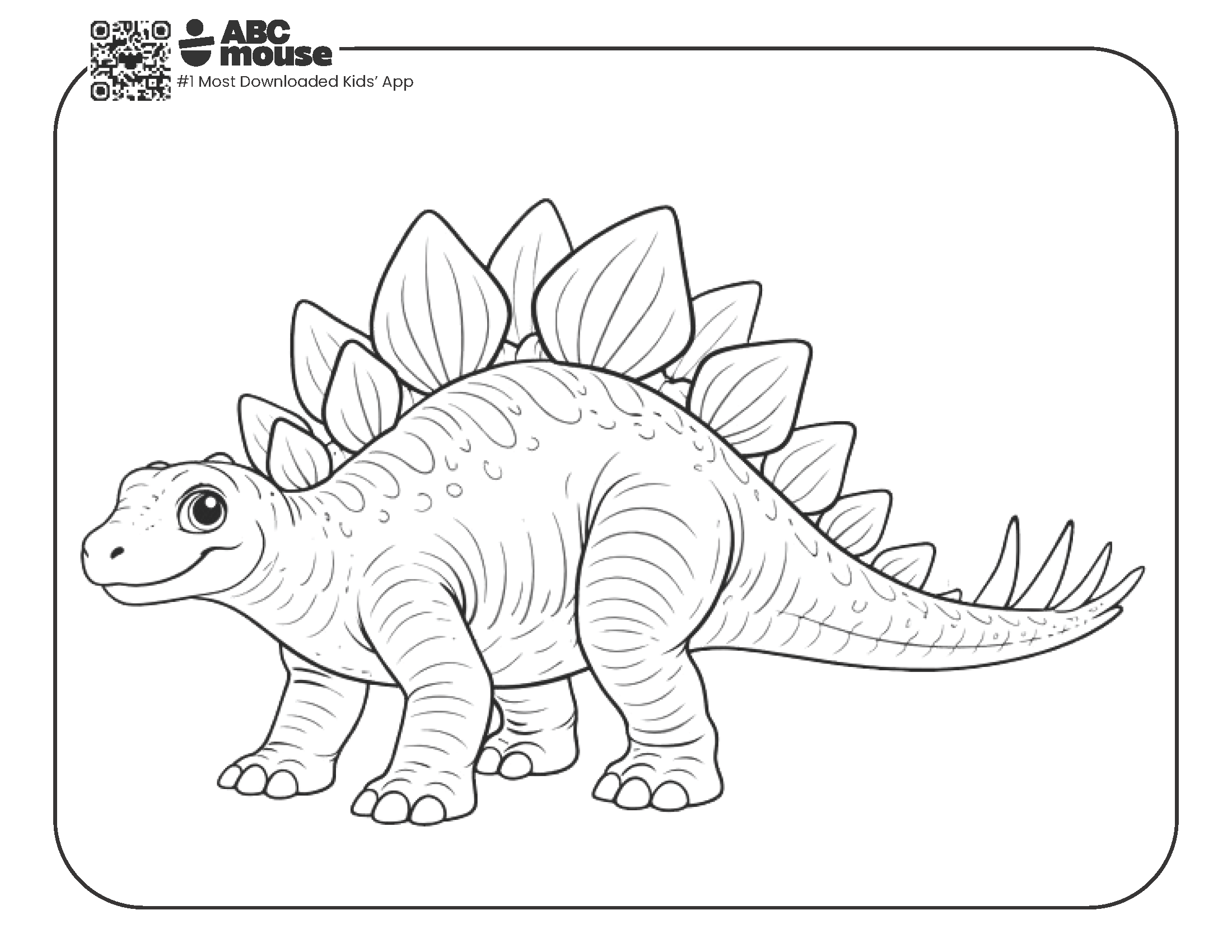 Dinosaur Coloring Pages ABCmouse