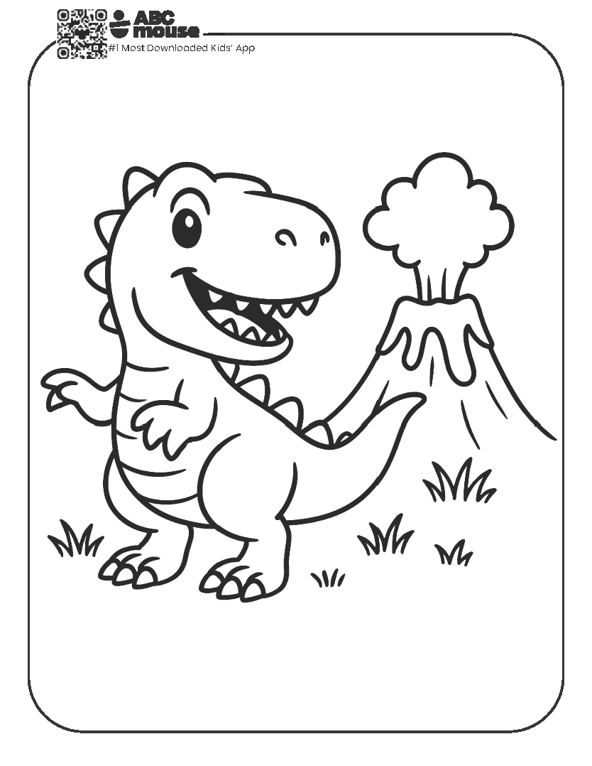 Dinosaur Coloring Pages ABCmouse