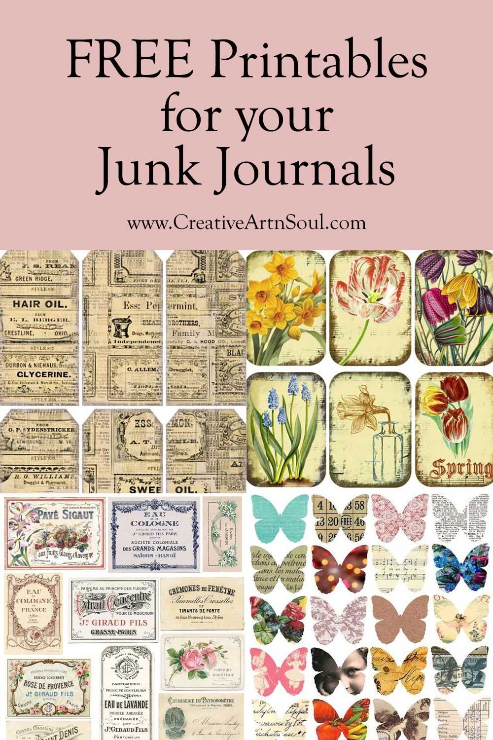 Discover 300 Junk Journal Printables And Journal Printables Ideas On This Pinterest Board Printables Junk Journal Junk Journals And More