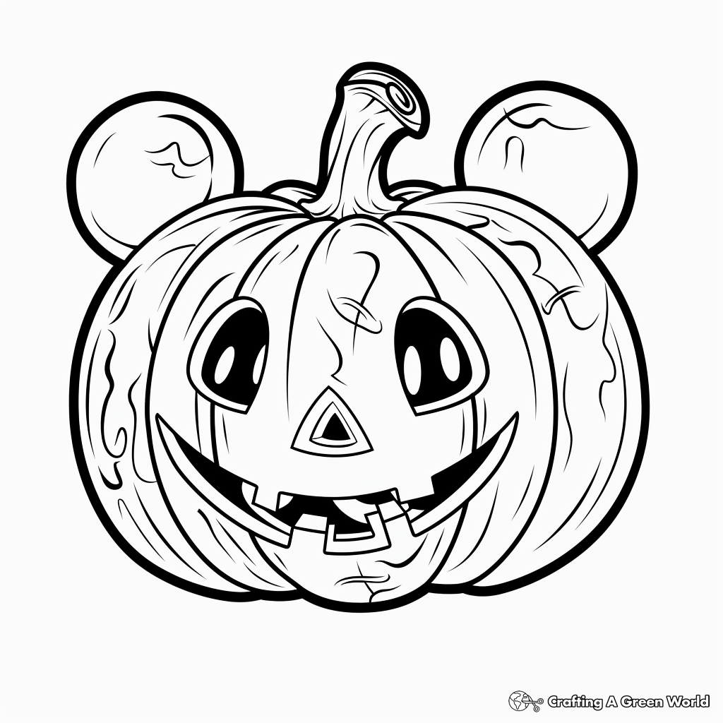 Disney Halloween Coloring Pages Free Printable 