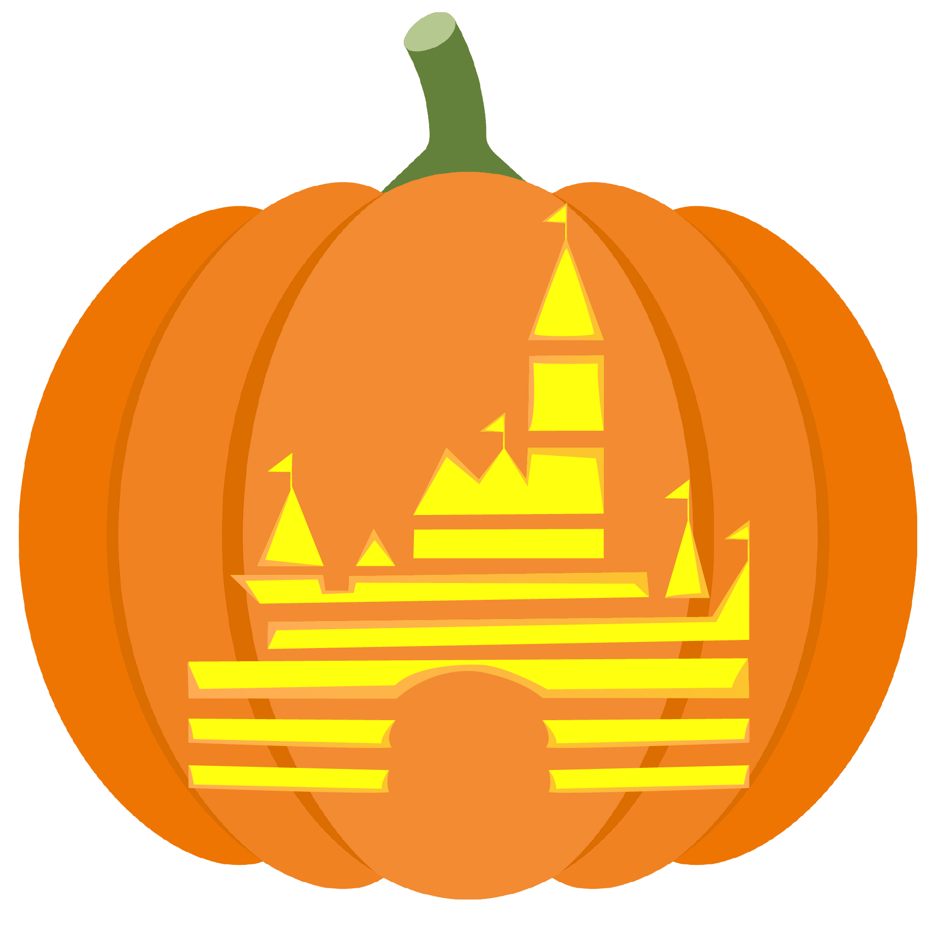 Disney Symbol Pumpkin Stencil Free Printable Paper raft Templates