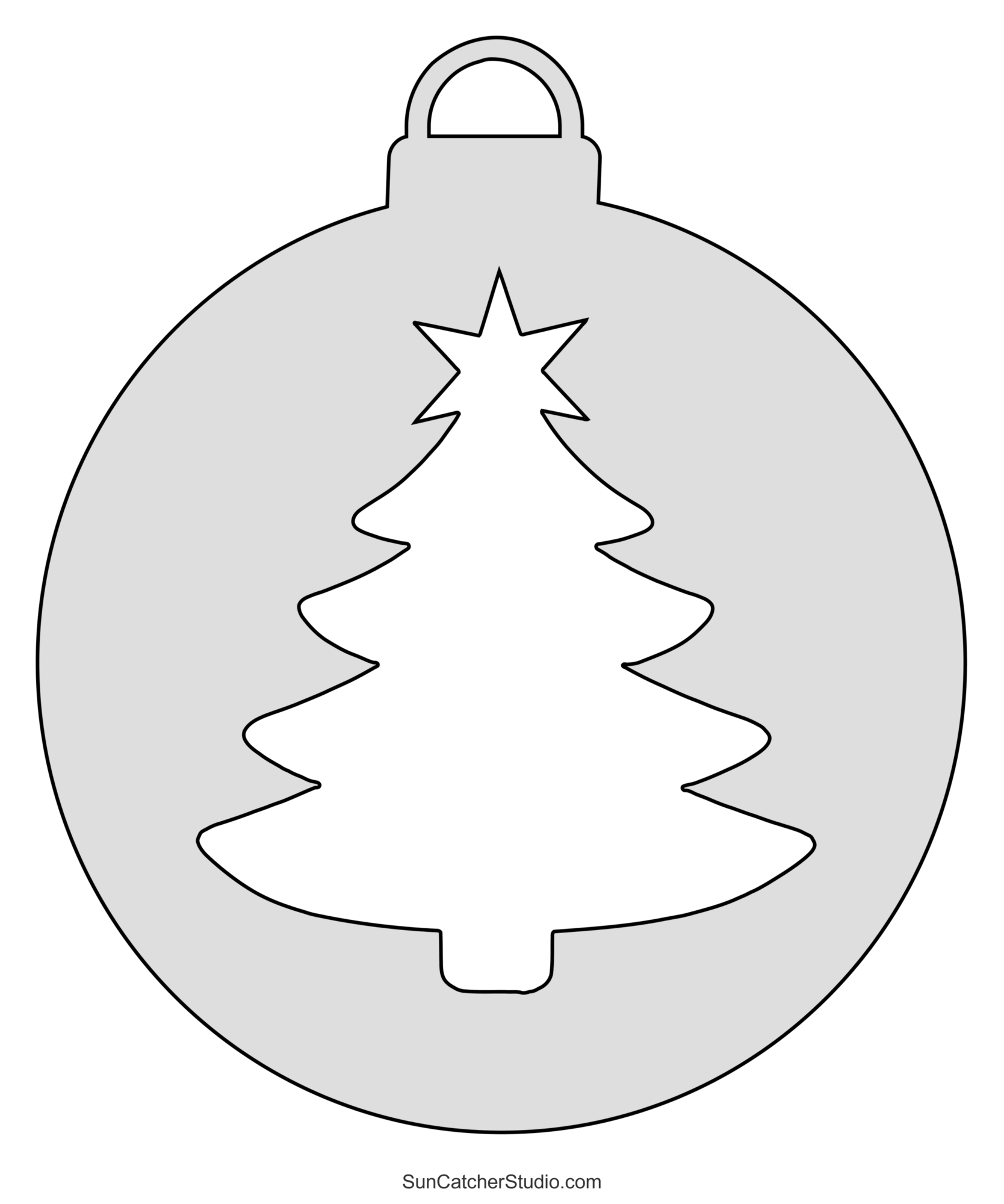 DIY Christmas Ornament Patterns Templates Stencils Free Printables Lettering SVG Files Tools Apps