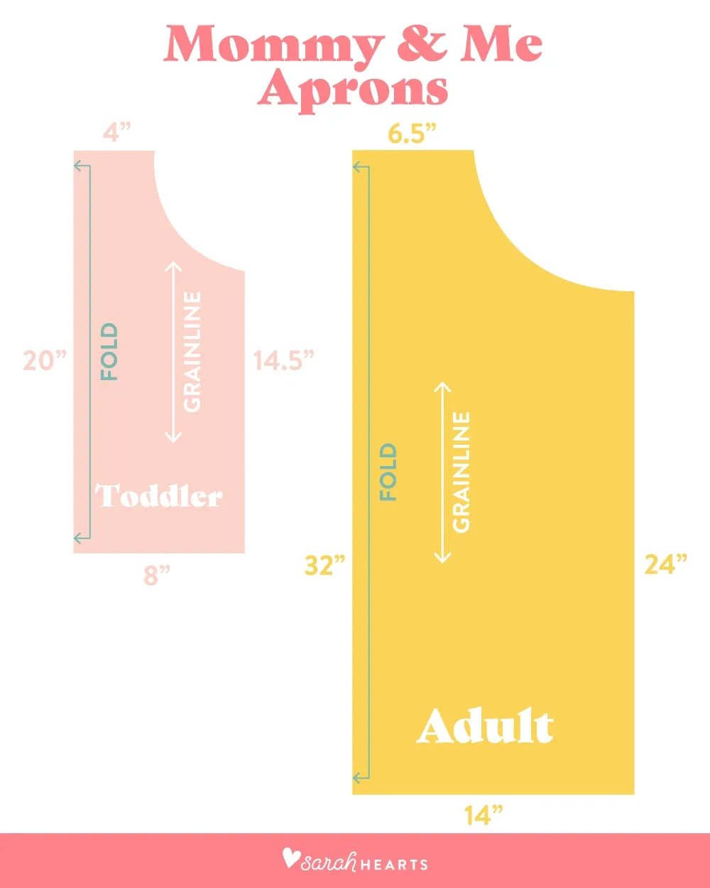 DIY Mommy And Me Apron Pattern Sarah Hearts