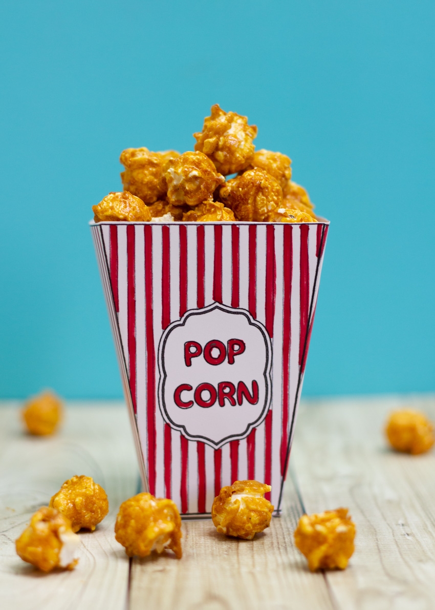 DIY Movie Popcorn Box Free Printable Make And Takes