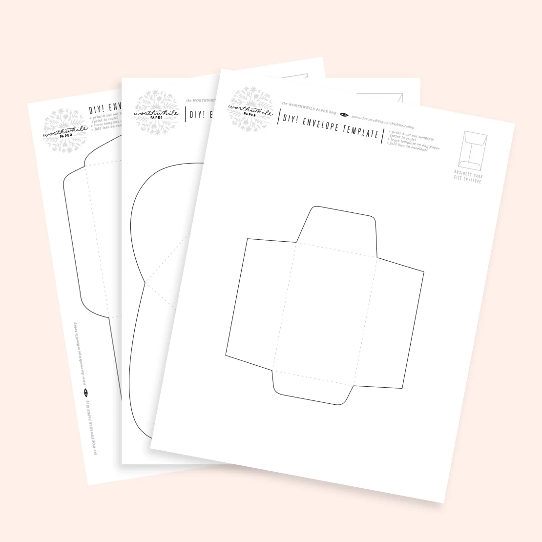 DIY Scrap Paper Envelopes with Free Templates Worthwhile Paper