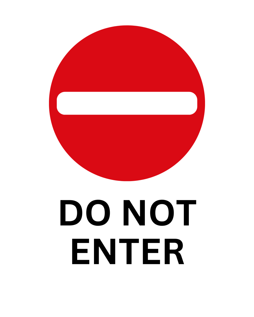 Do Not Enter Sign Template Printable Templates Free PDF Downloads 