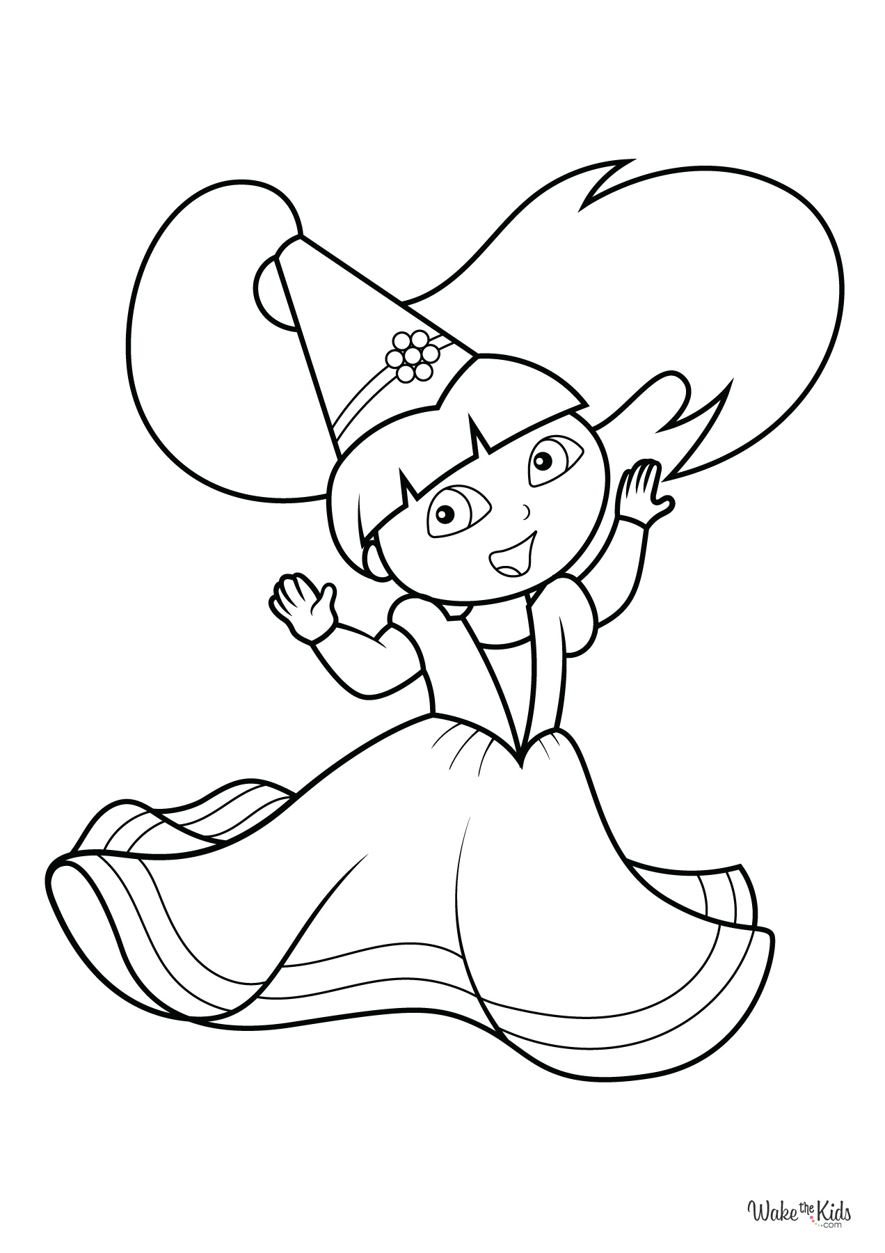 Dora Valentine Coloring Pages Free Valentines Dora The Explorer Coloring Page Valentine s Day Coloring Pages Free
