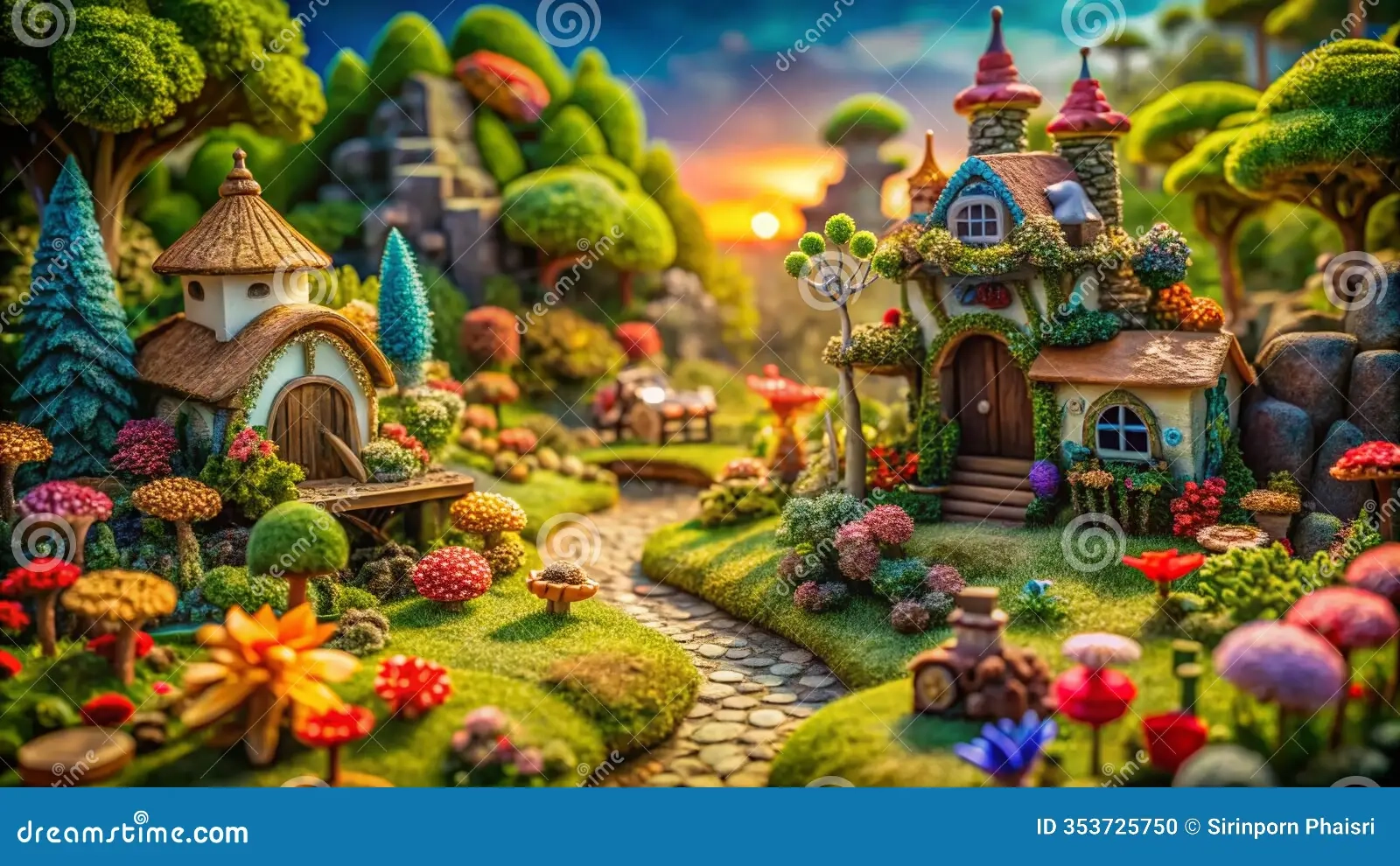 Download Free Printable Diorama Backdrops Stunning Papercraft Scenery For Miniature Worlds Creative Projects Stock Illustration Illustration Of Scenery Villages 353725750