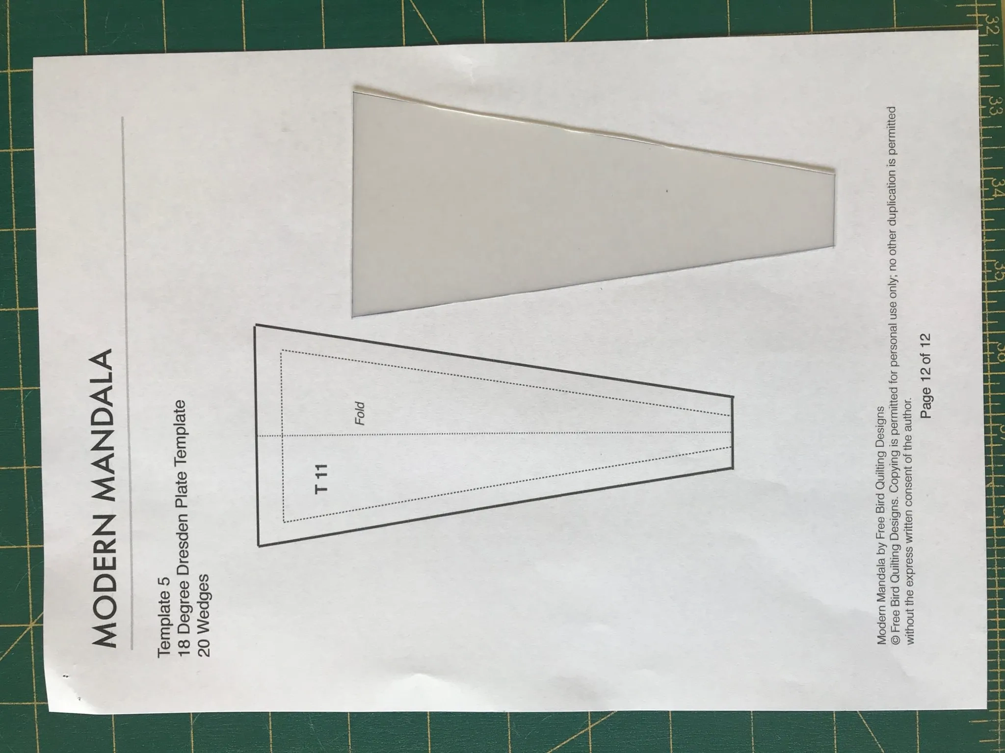 Dresden Plate Pointy Tipped Free Bird Quilting Designs