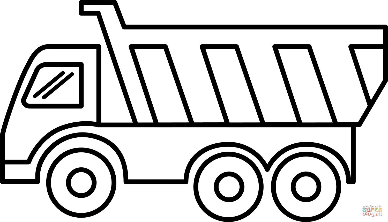 Dump Truck 20 Free Printable Coloring Pages