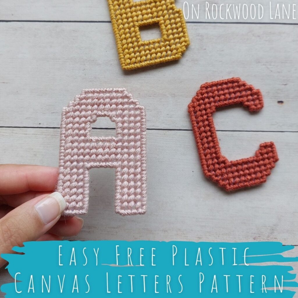 Easy Plastic Canvas Alphabet Free Pattern