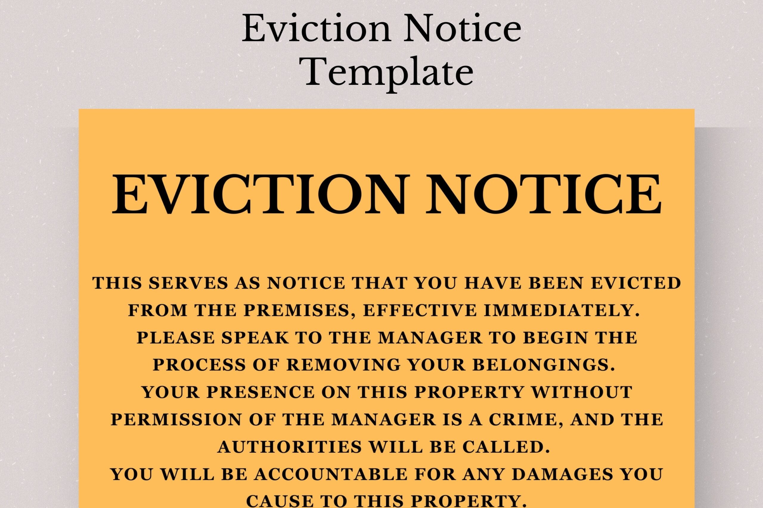 Editable Eviction Notice Template Editable Template Property Worksheets Library