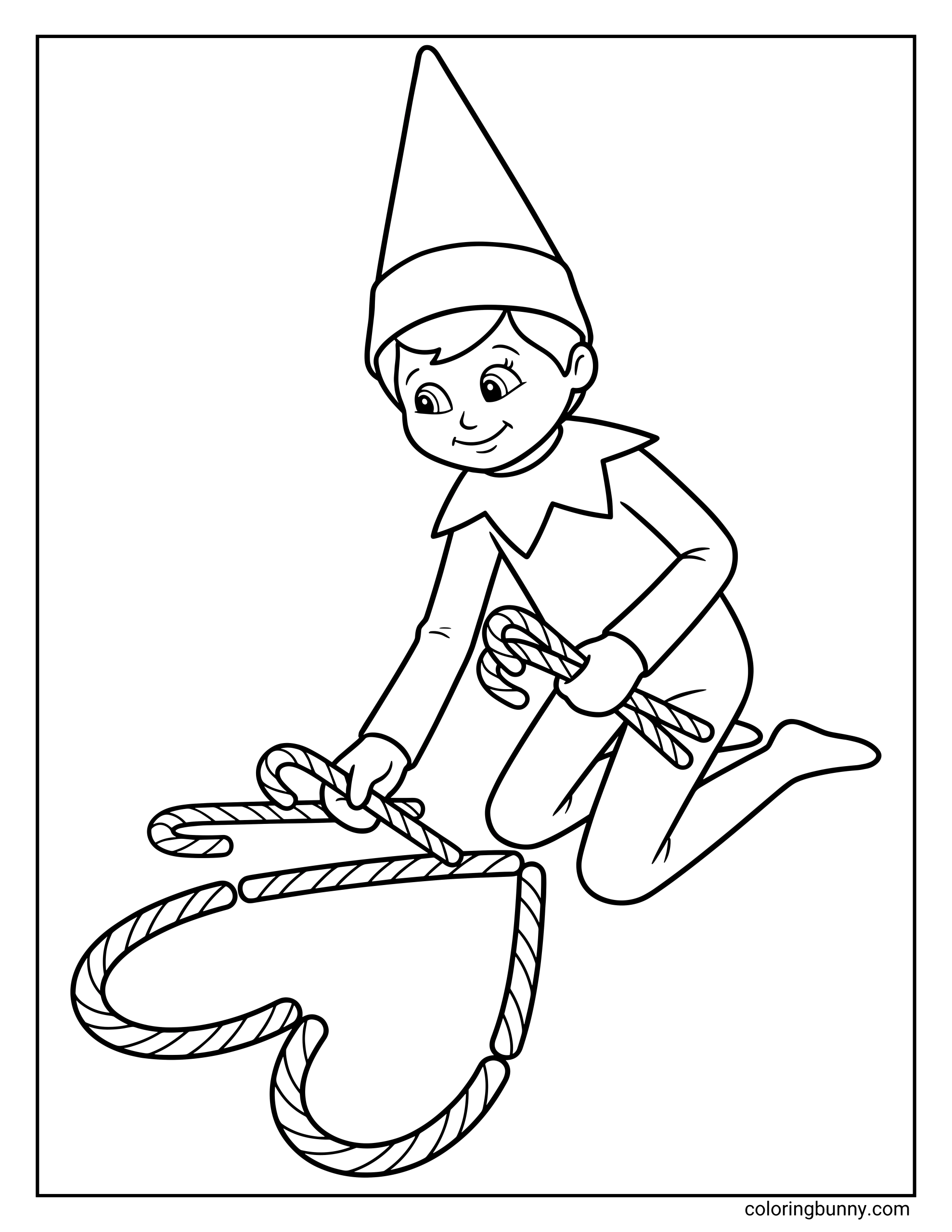 Elf On The Shelf Coloring Pages 30 Free Printable PDFs
