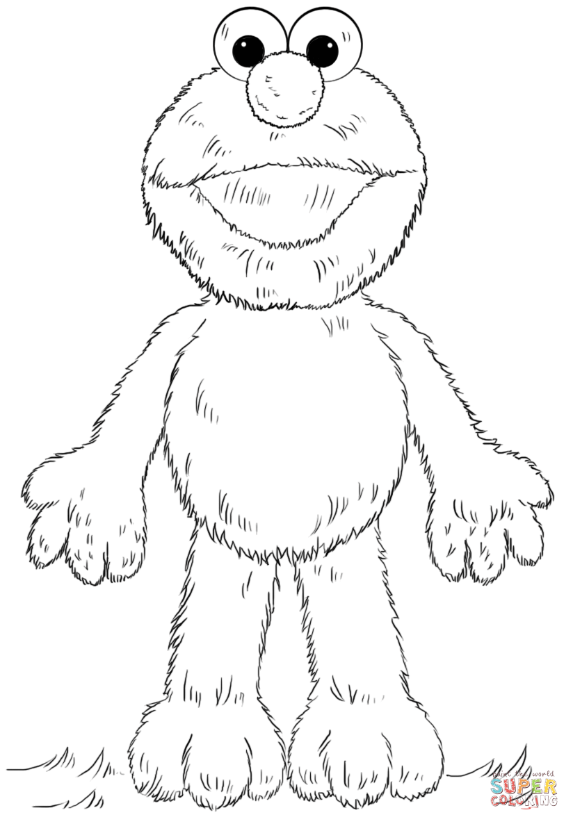 Elmo Coloring Page Free Printable