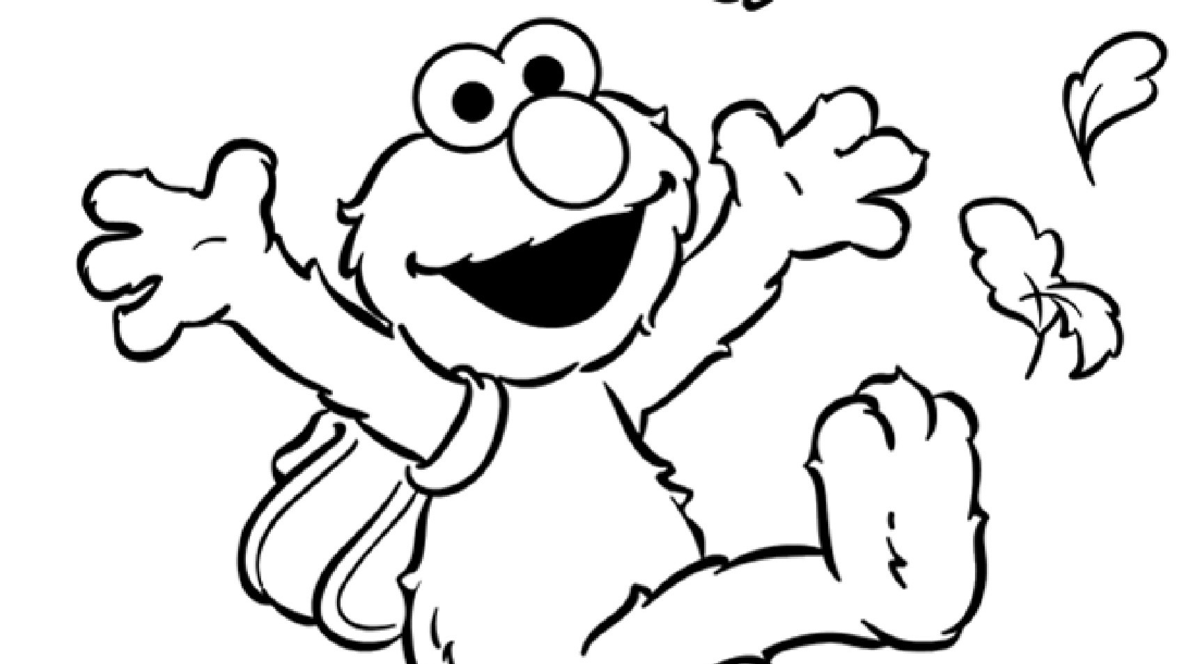 Elmo Playing In The Leaves Coloring Page Kids Coloring Pages PBS KIDS For Parents