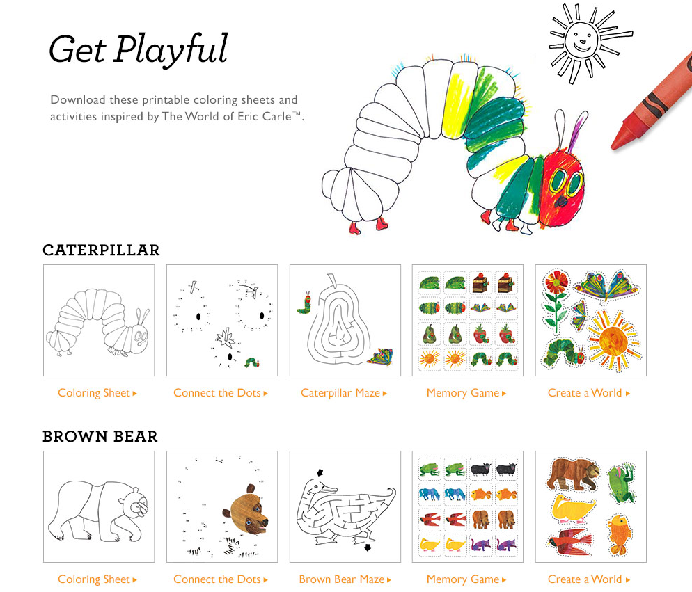 Eric Carle And Gymboree Giveaway and Free Printables Maker Mama