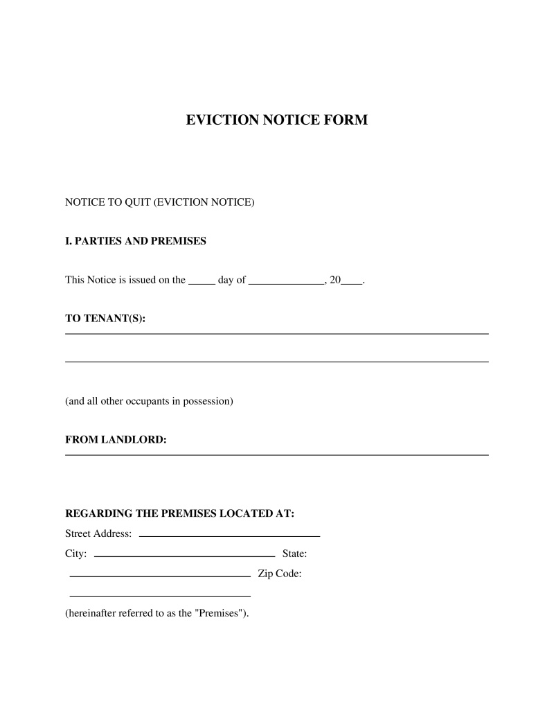 Eviction Notice LegalTemplates