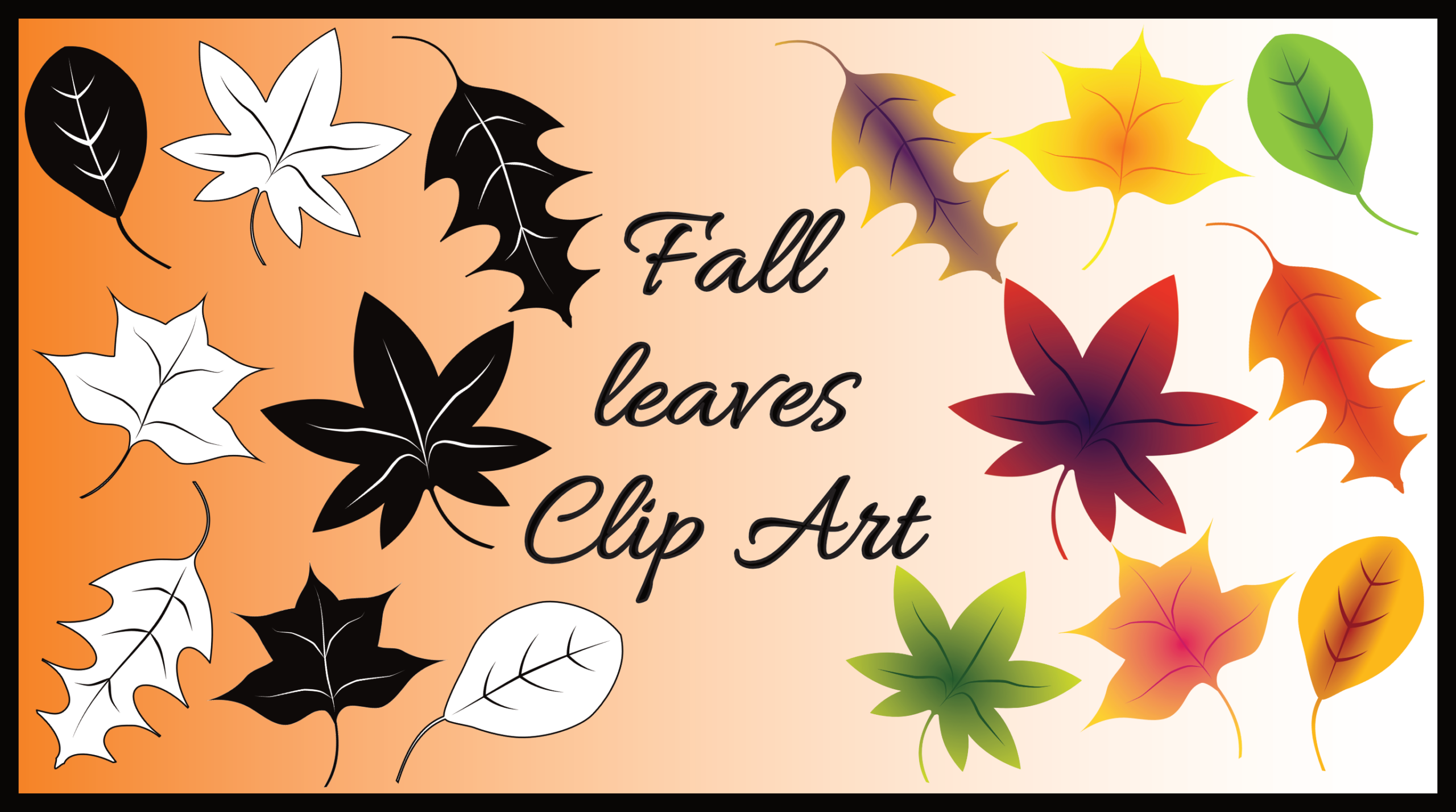 Fall Leaves Clip Art A Free Clip Art Bundle That s Too Good To Miss 
