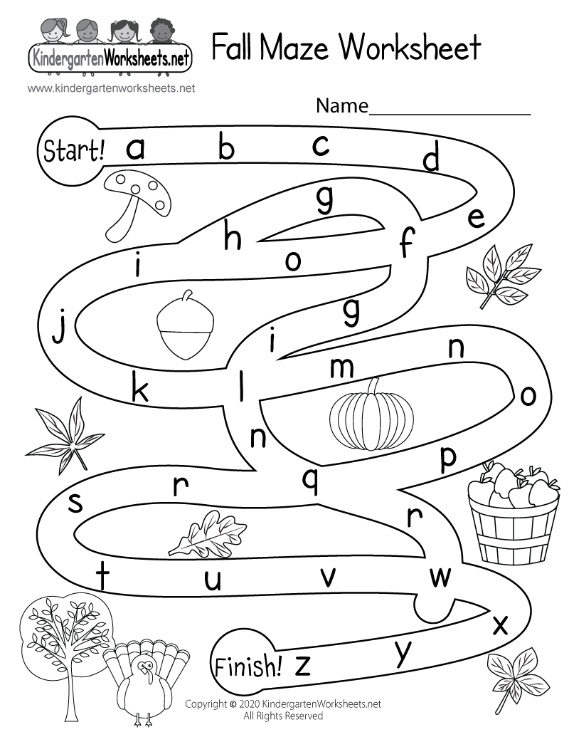 Fall Maze Worksheet Free Printable Digital PDF Fall Maze Worksheet Free Printable Digital PDF