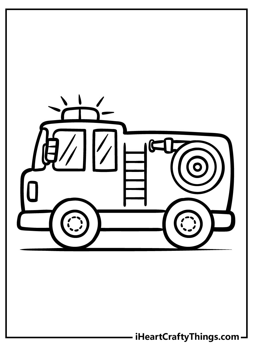 Fire Truck Coloring Pages 100 Free Printables