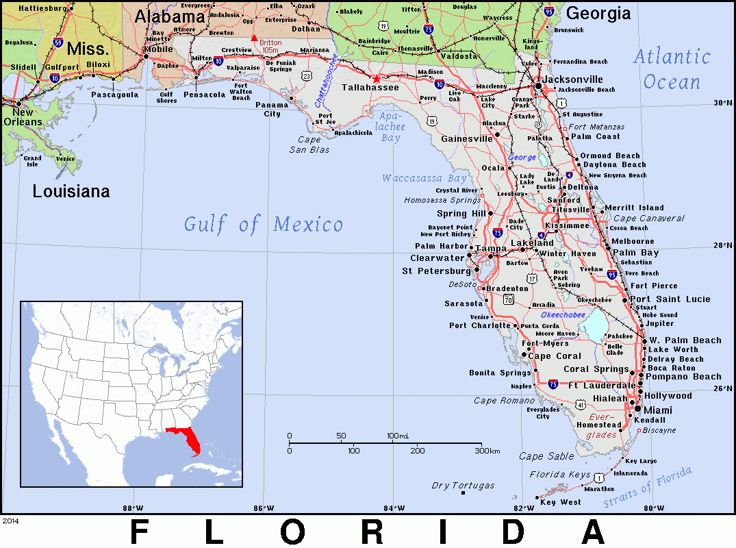 FL Florida Public Domain Maps By PAT The Free Open Source Portable Atlas