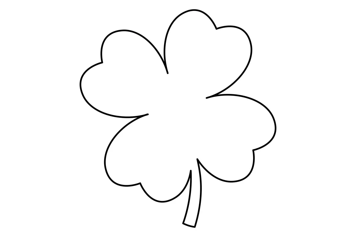 Four Leaf Clover Template Free Printables The Best Ideas For Kids