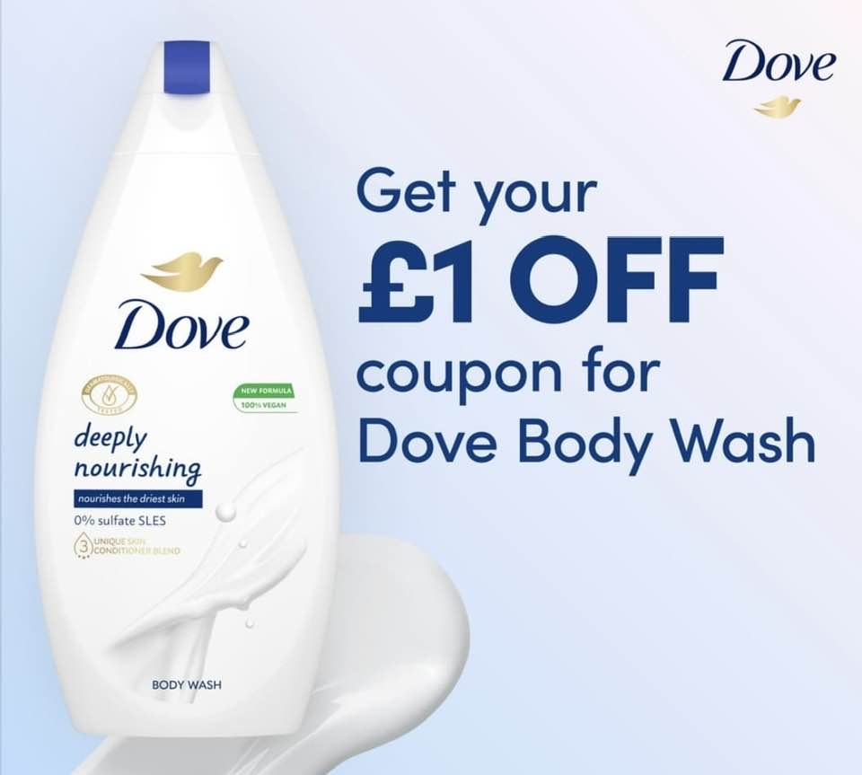 Free 1 Off Coupon For Dove Body Wash Free Stuff UK