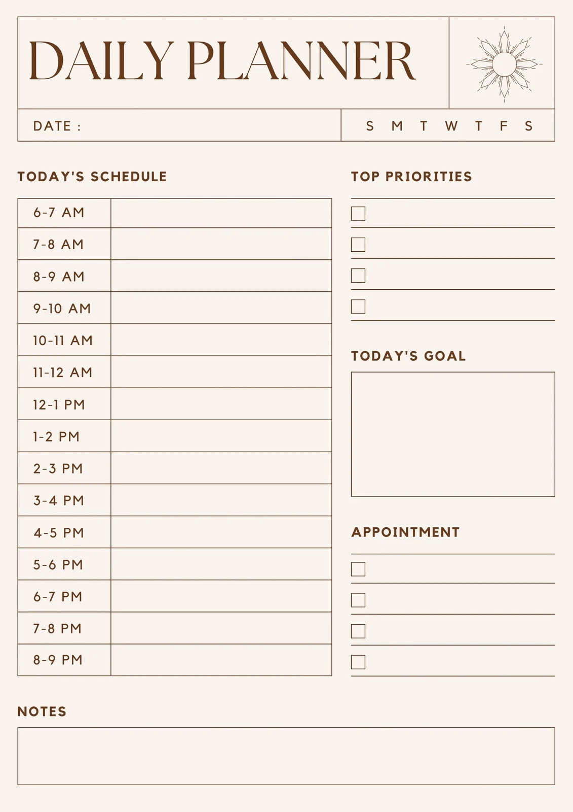 Free And Customizable Weekly Planner Templates Canva