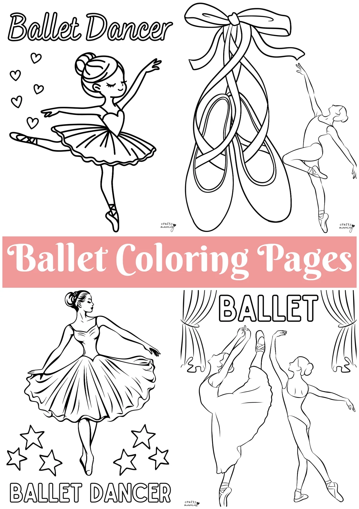 Free Ballet Coloring Pages Crafty Morning