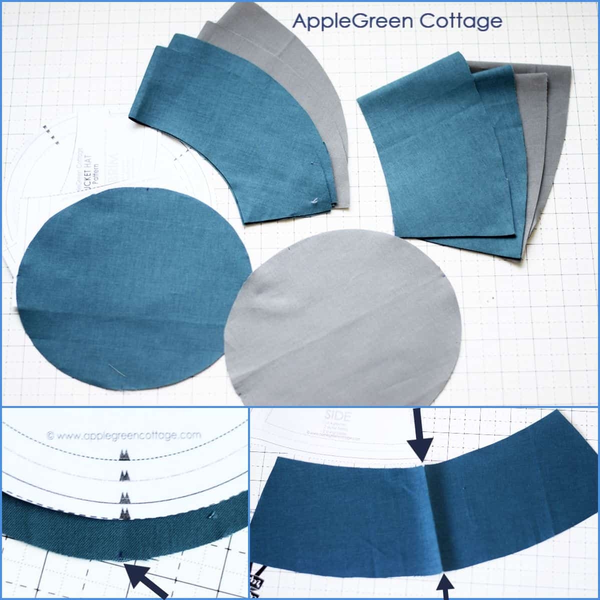 FREE Bucket Hat Pattern By AppleGreen Cottage In 5 Sizes 