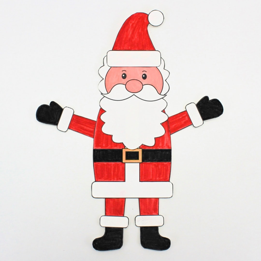 Free Build A Santa Printable The Craft at Home Family Free Build A Santa Printable The Craft at Home Family