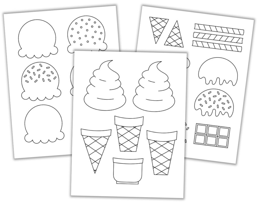 Free Build An Ice Cream Cone Printable The Craft at Home Family