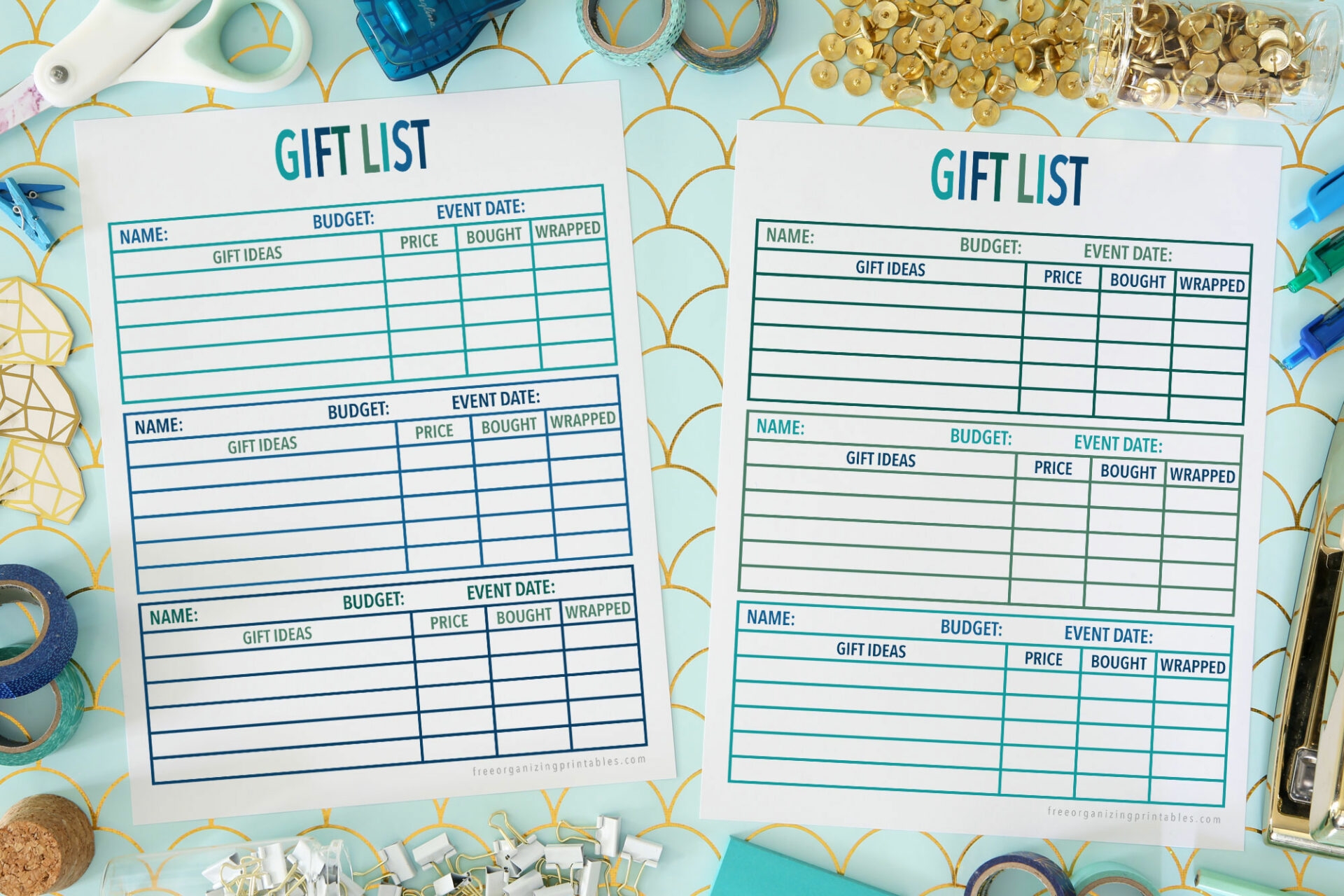 Free Christmas Gift List Printable Free Organizing Printables