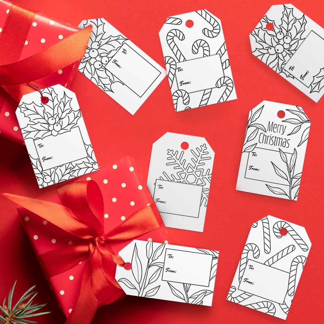 Free Christmas Gift Tags Sarah Renae Clark Coloring Book Artist And Designer
