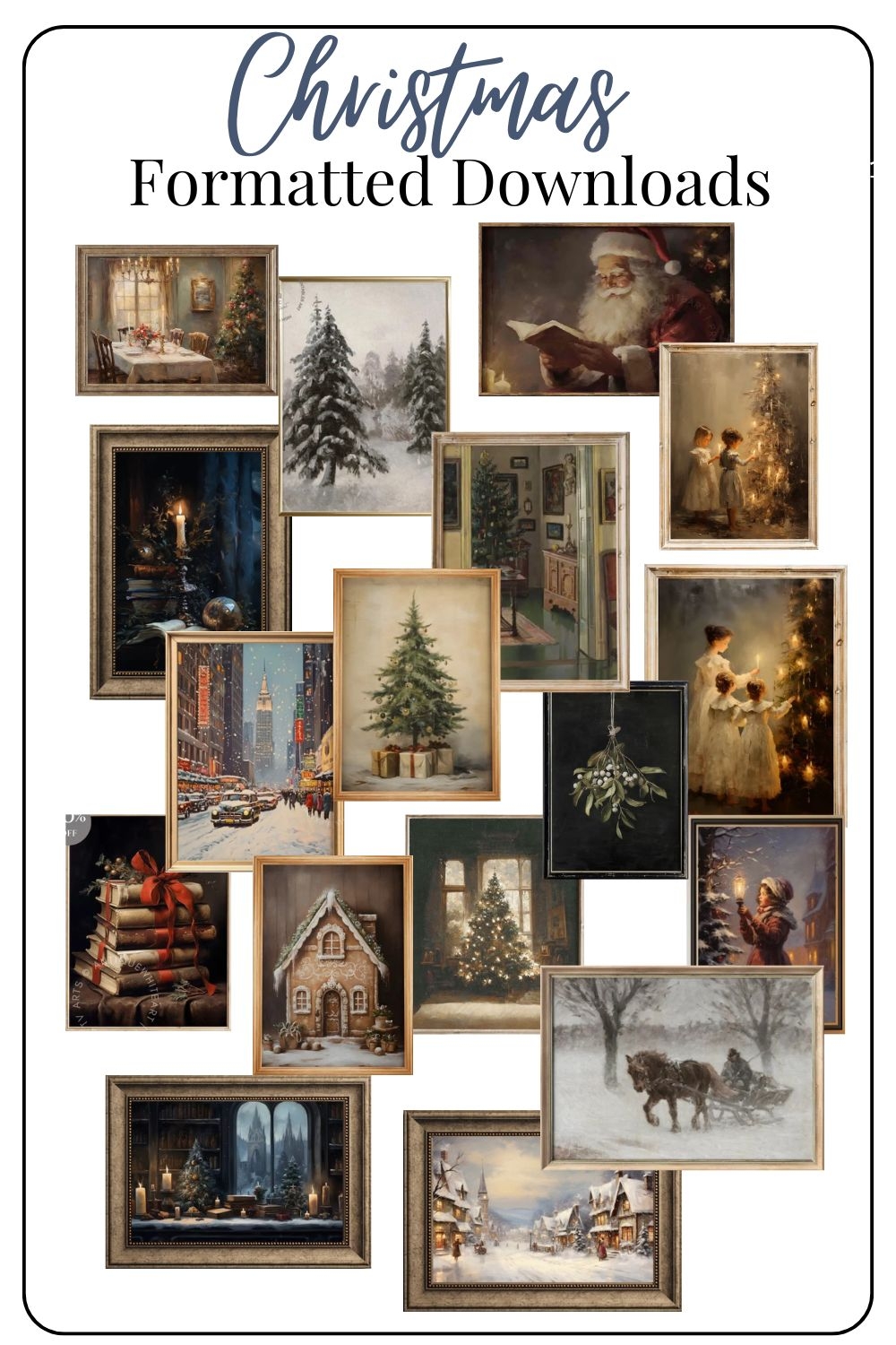 Free Christmas Printable Wall Art For Holiday Decor Erin Zubot Design