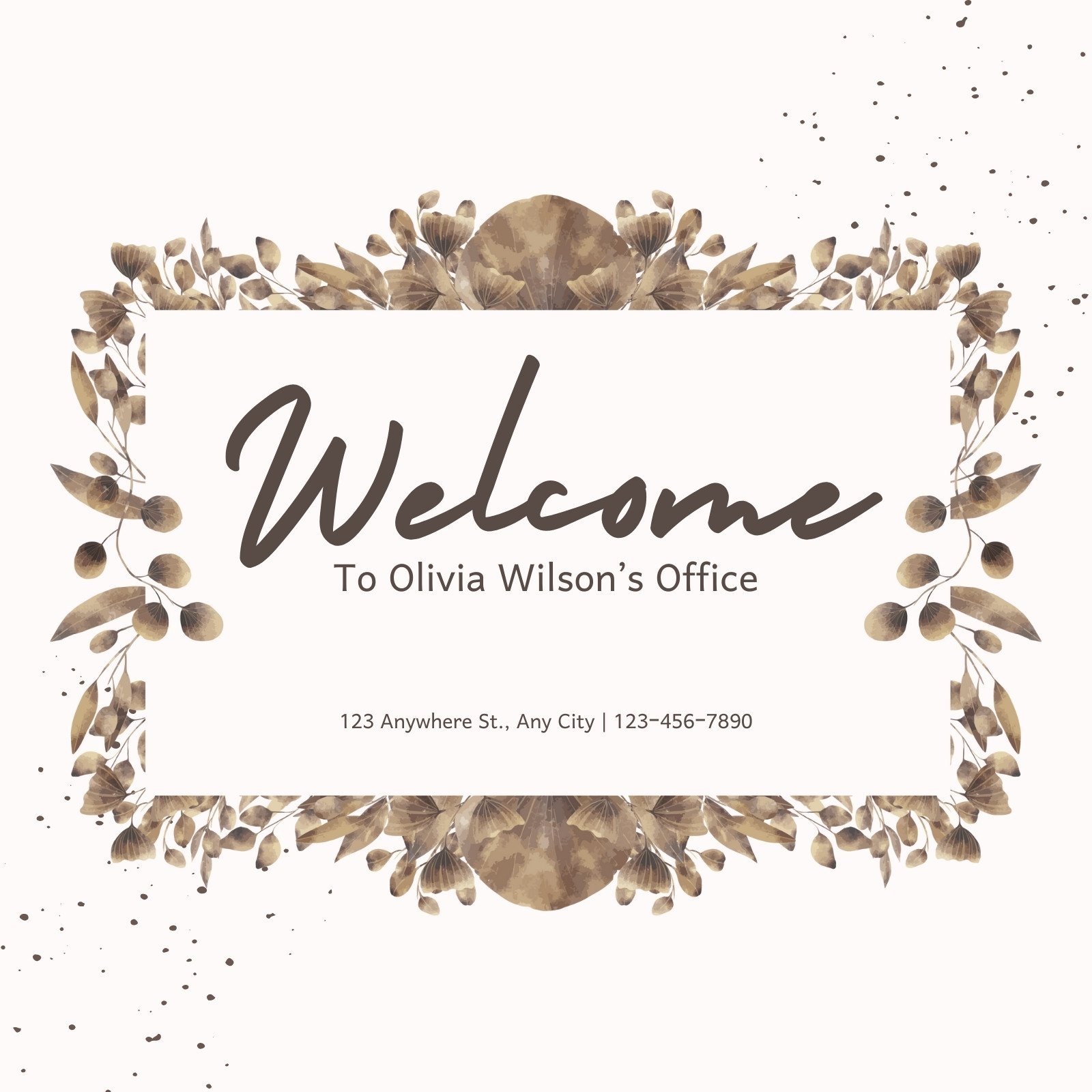Free Custom Printable Welcome Yard Sign Templates Worksheets Library