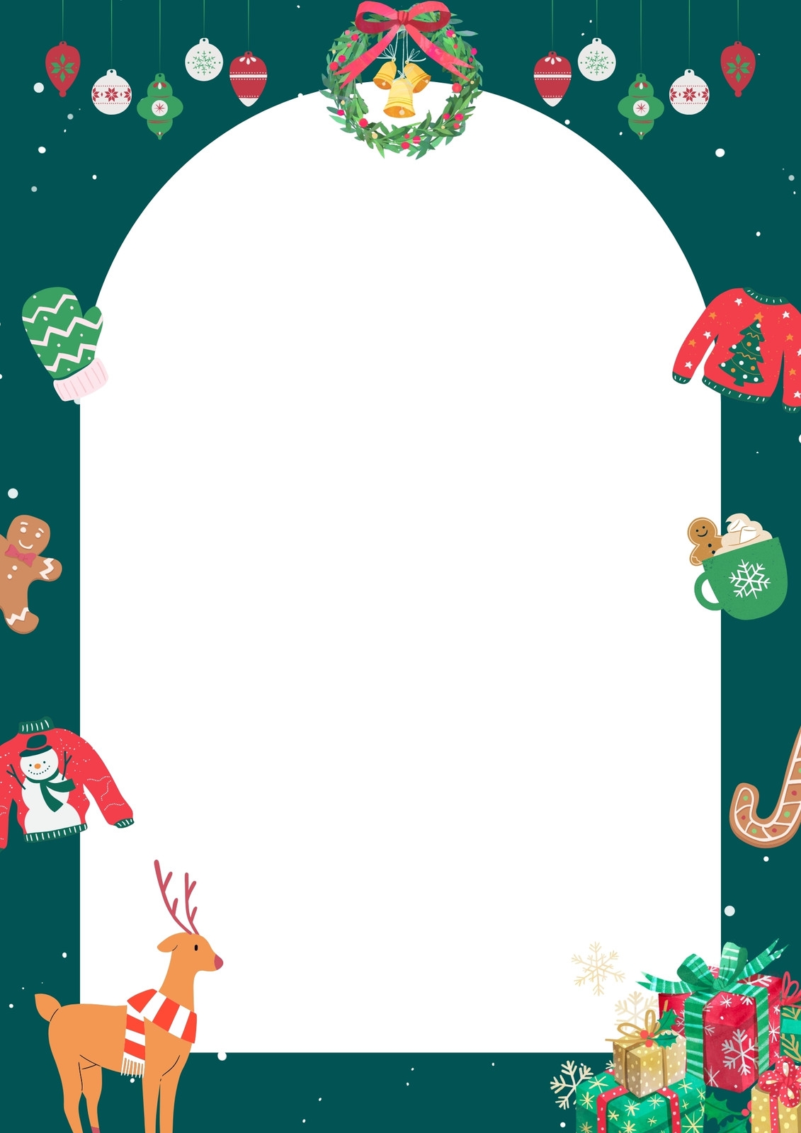 Free Customizable Christmas Page Border Templates Canva
