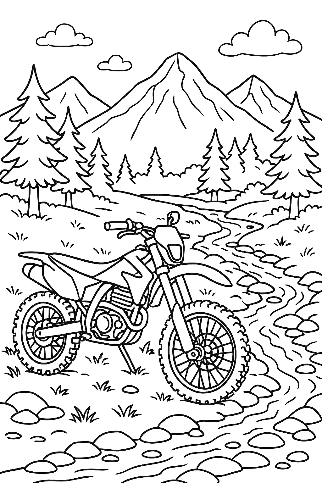 Free Dirt Bike Coloring Pages Generator 14 Dirt Bike Coloring Pages To Download