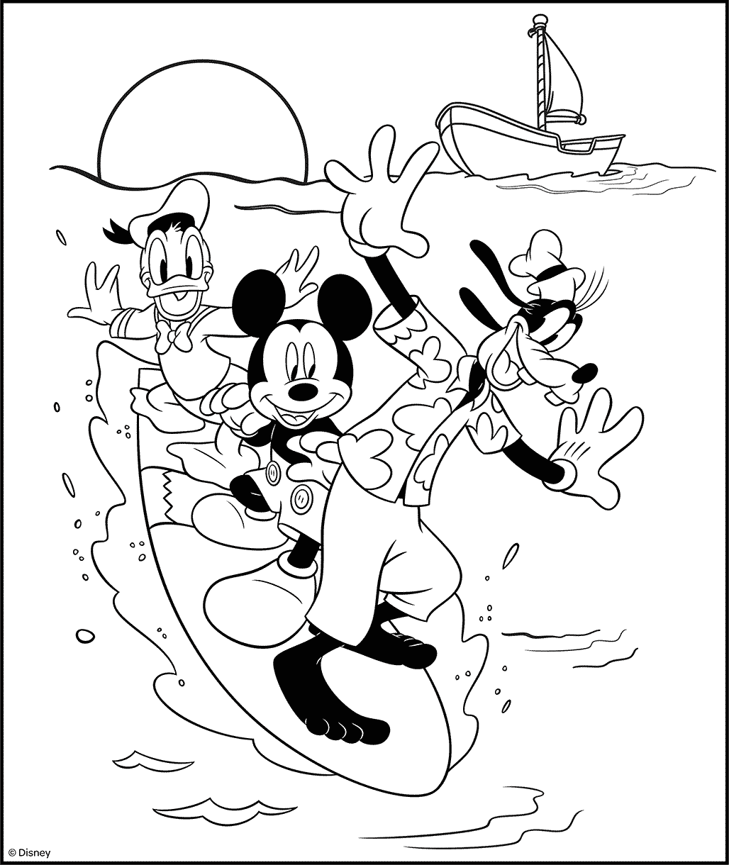 Free Disney Kids Coloring Pages Sheets For Kids