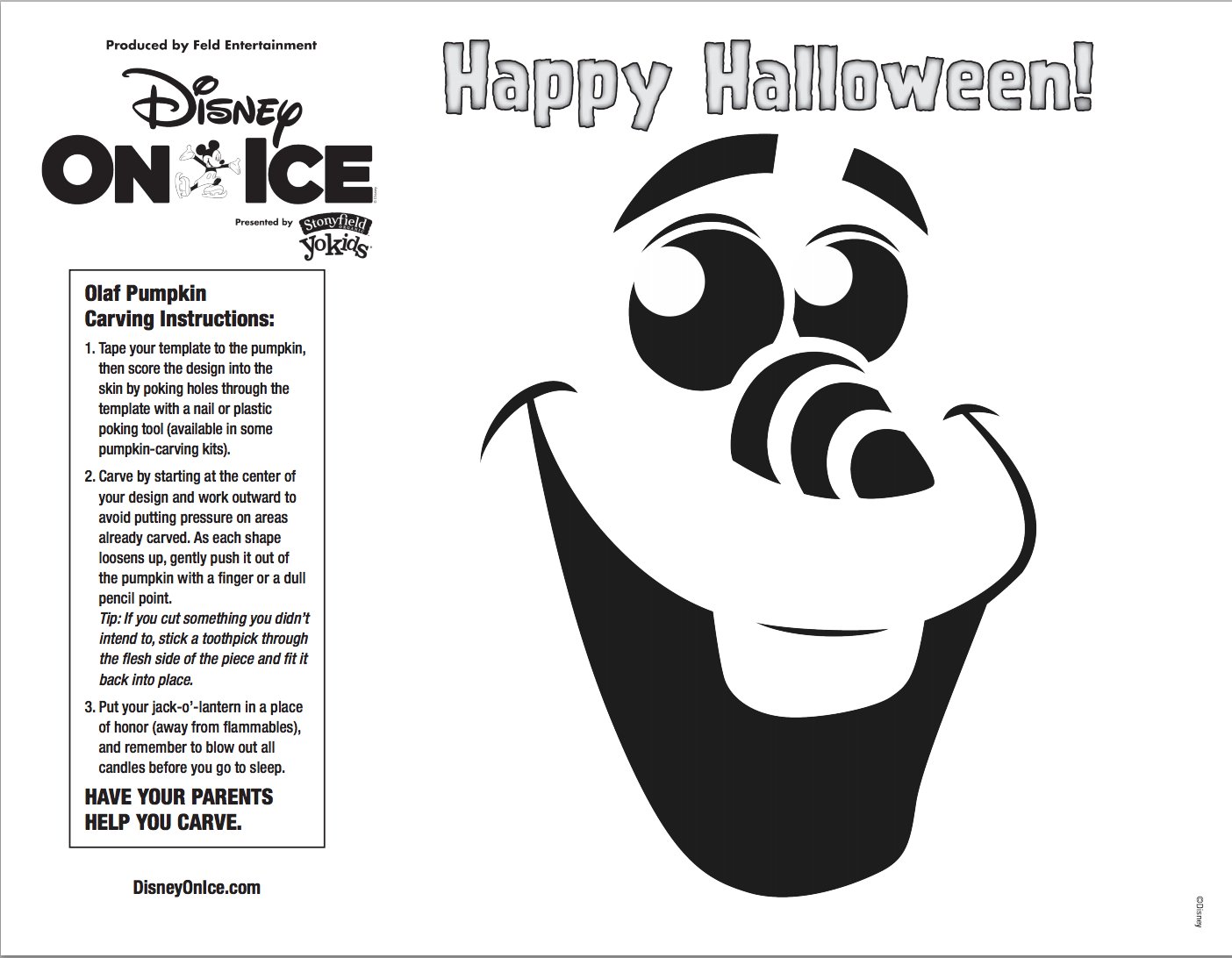 Free Disney Pumpkin Carving Templates