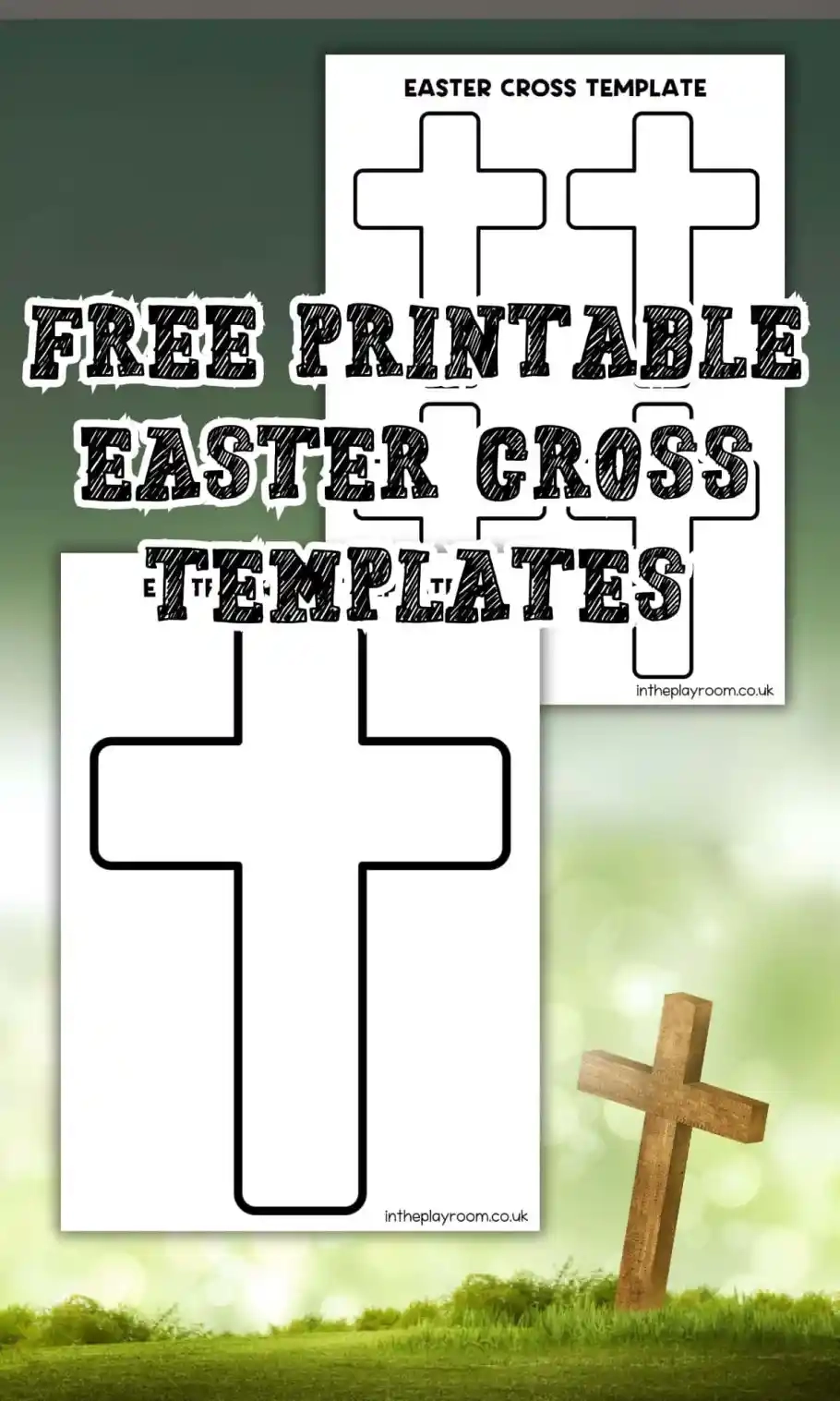 Free Easter Cross Template Printable In The Playroom