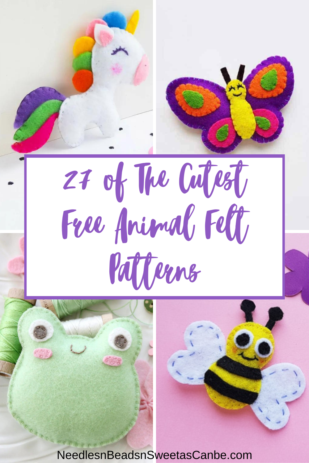 Free Felt Patterns NeedlesnBeadsnSweetasCanbe