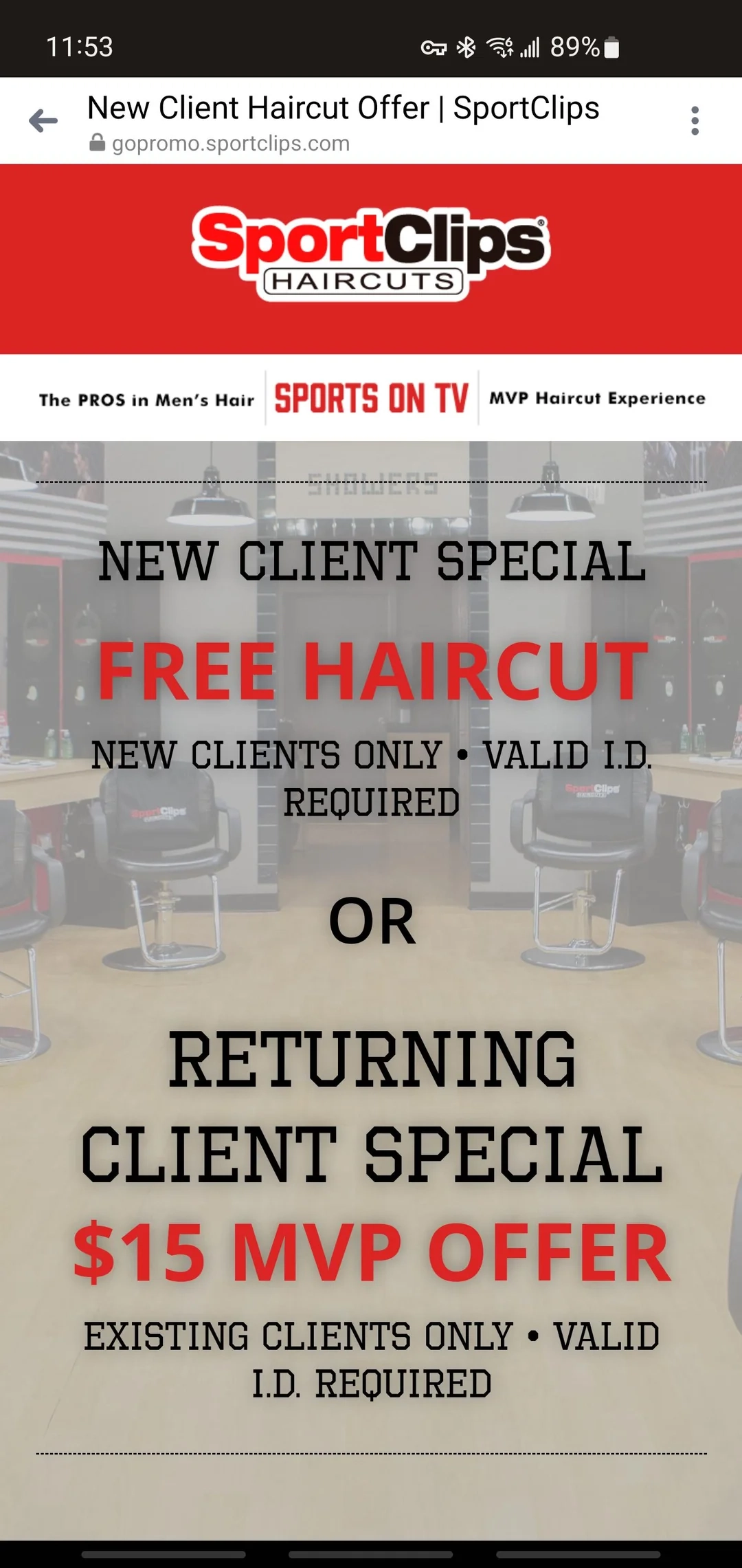 Free Haircut For New Clients At Sports Clips R freebies