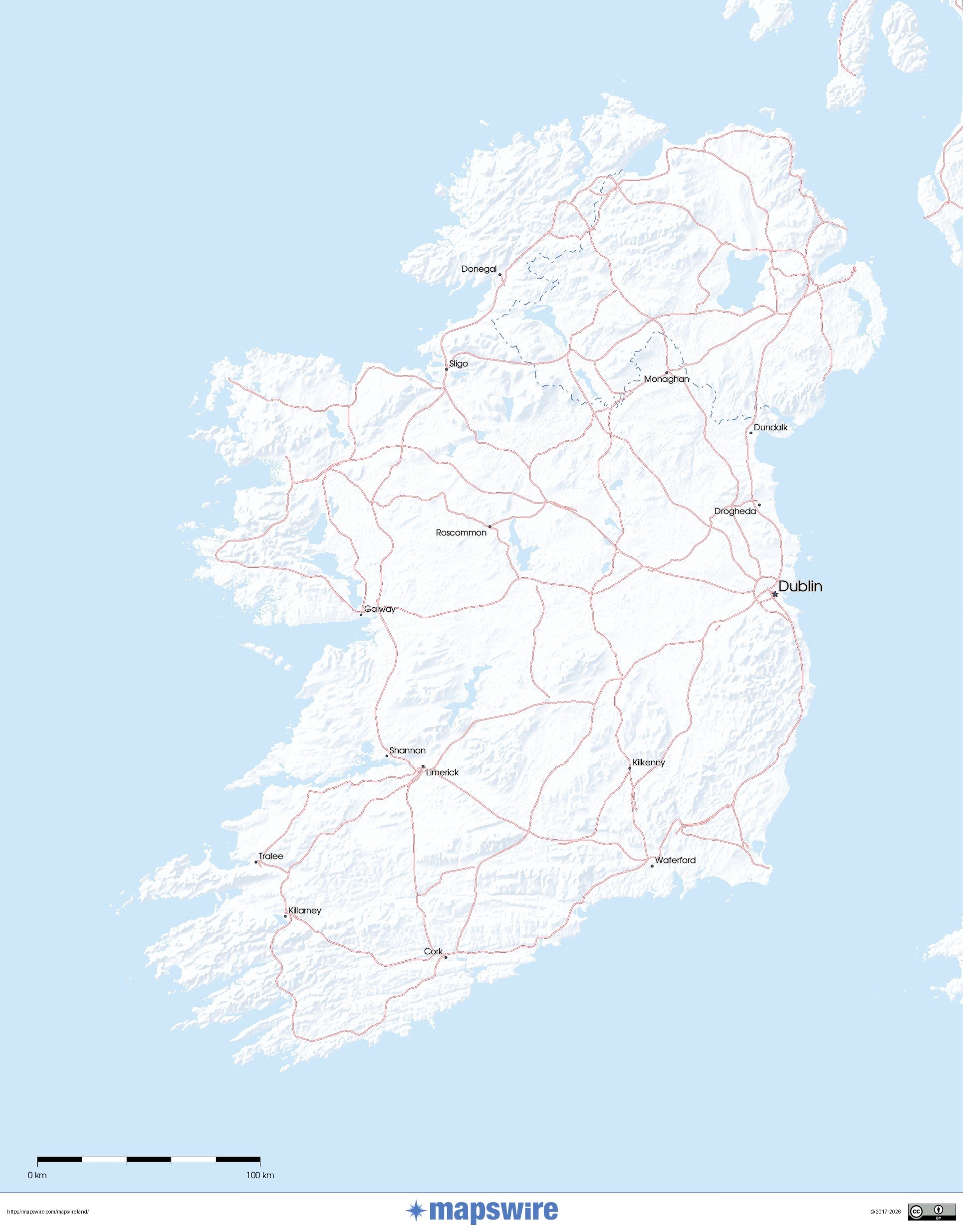 Free Maps Of Ireland Mapswire