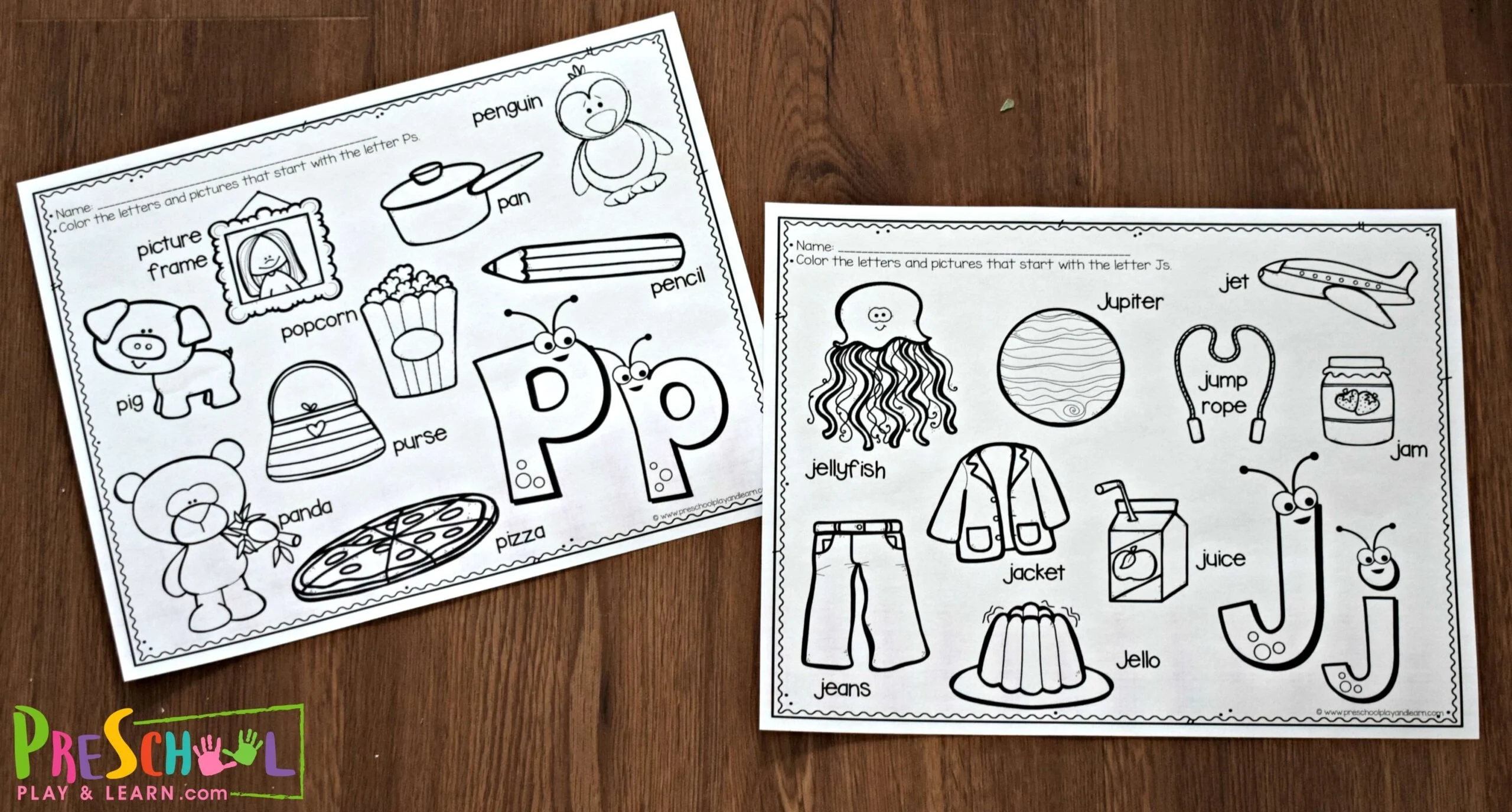 FREE Printable Alphabet Coloring Pages For Preschoolers