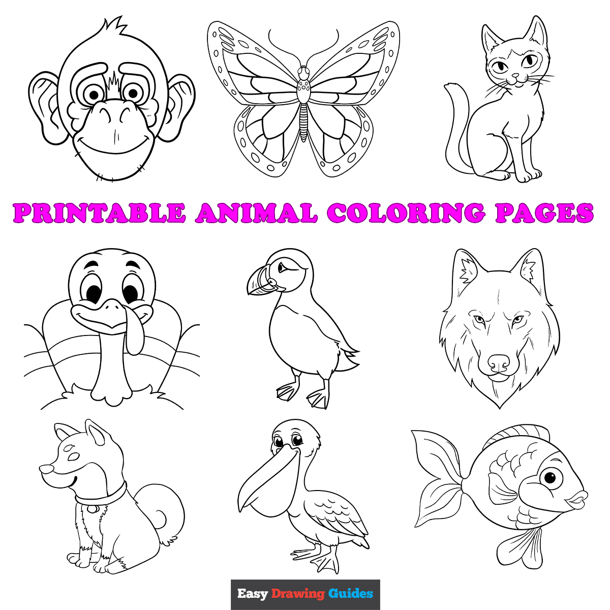 Free Printable Animal Coloring Pages For Kids